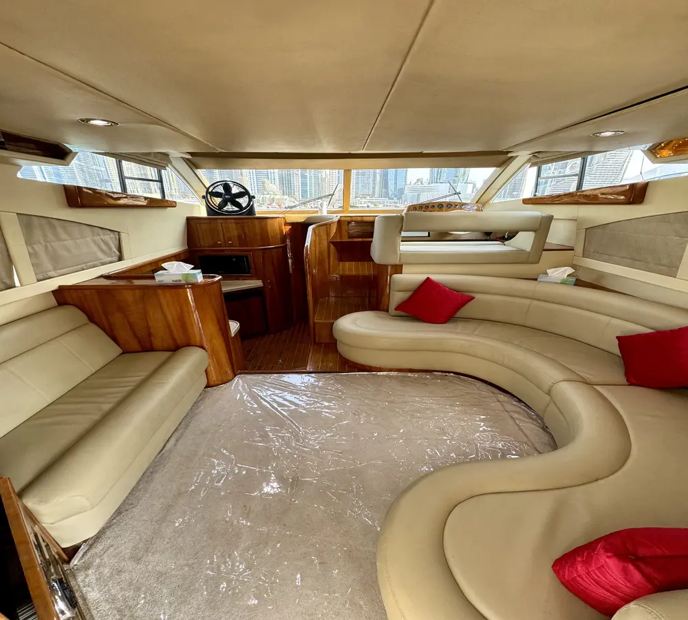 Guests relaxing on yacht deck