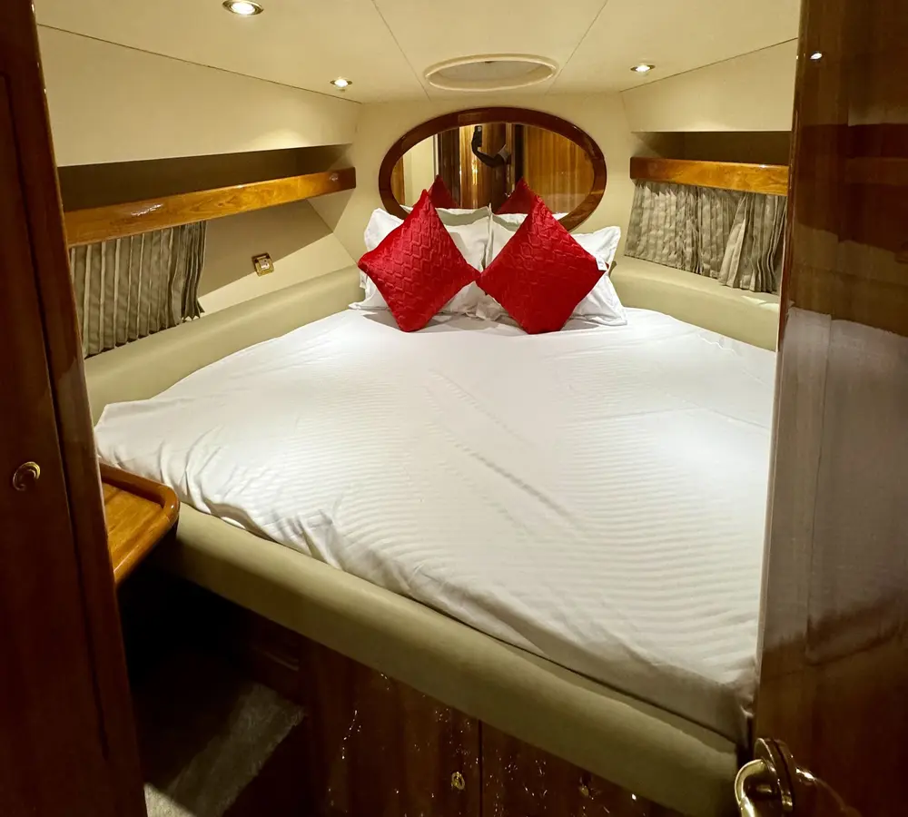 Inside view of MTS yacht in Dubai