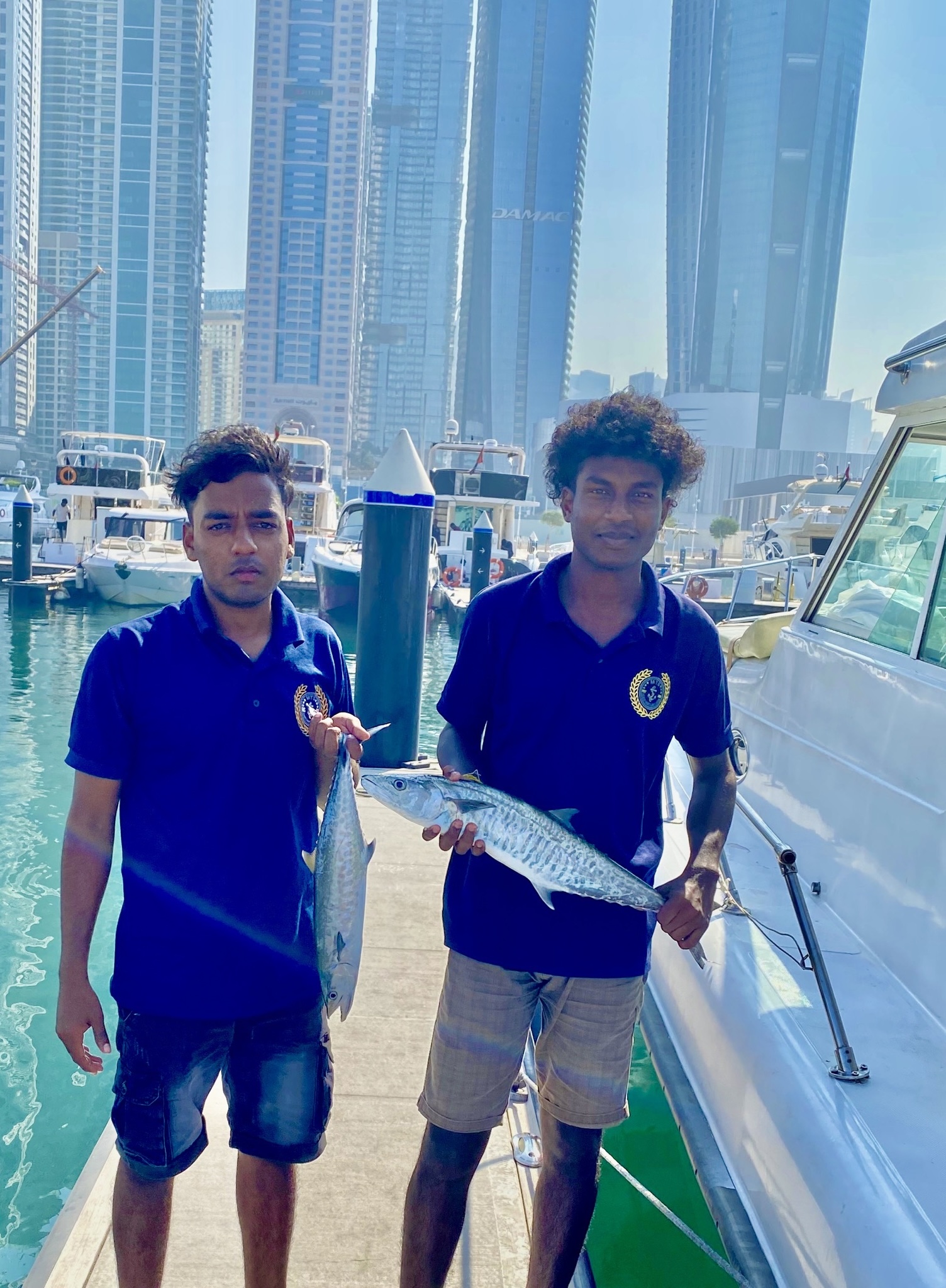 Fishing trip in Dubai Marina with MTS Yachts