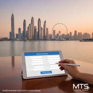 image expaling enter guest details for yacht cruise dubqi booking steps